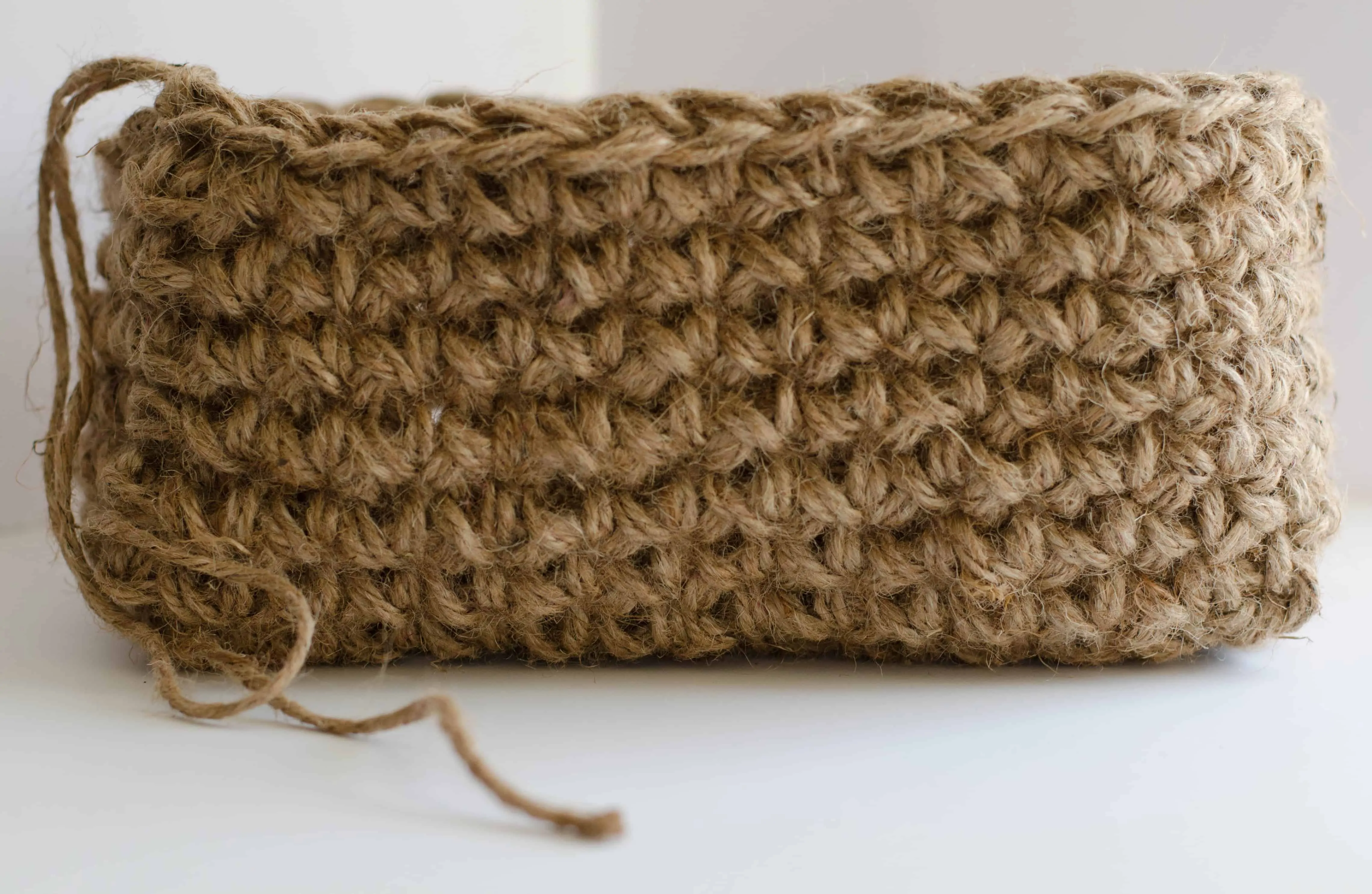 Crochet Jute Basket