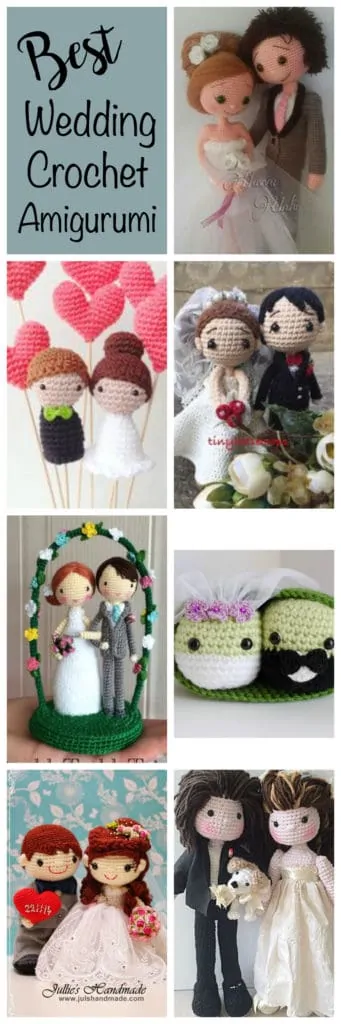Graphic of Crochet wedding amigurumi patterns