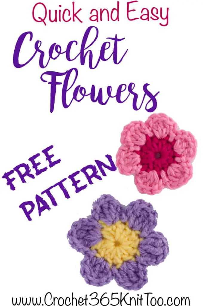 Quick and Easy Crochet Flowers Free Pattern