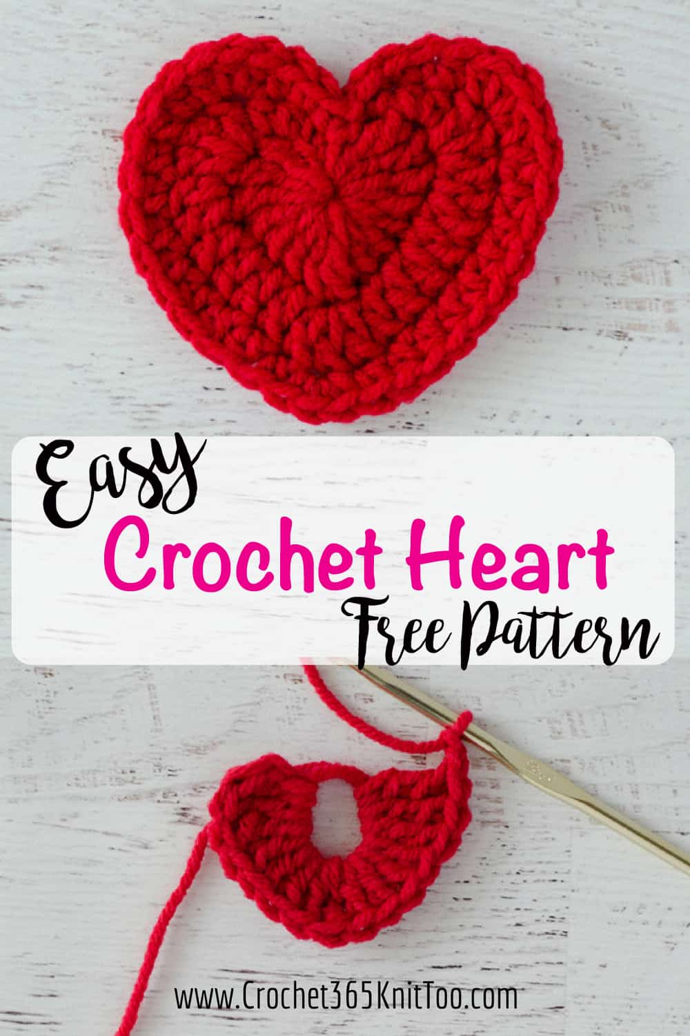 Crochet Heart Pattern Crochet 365 Knit Too