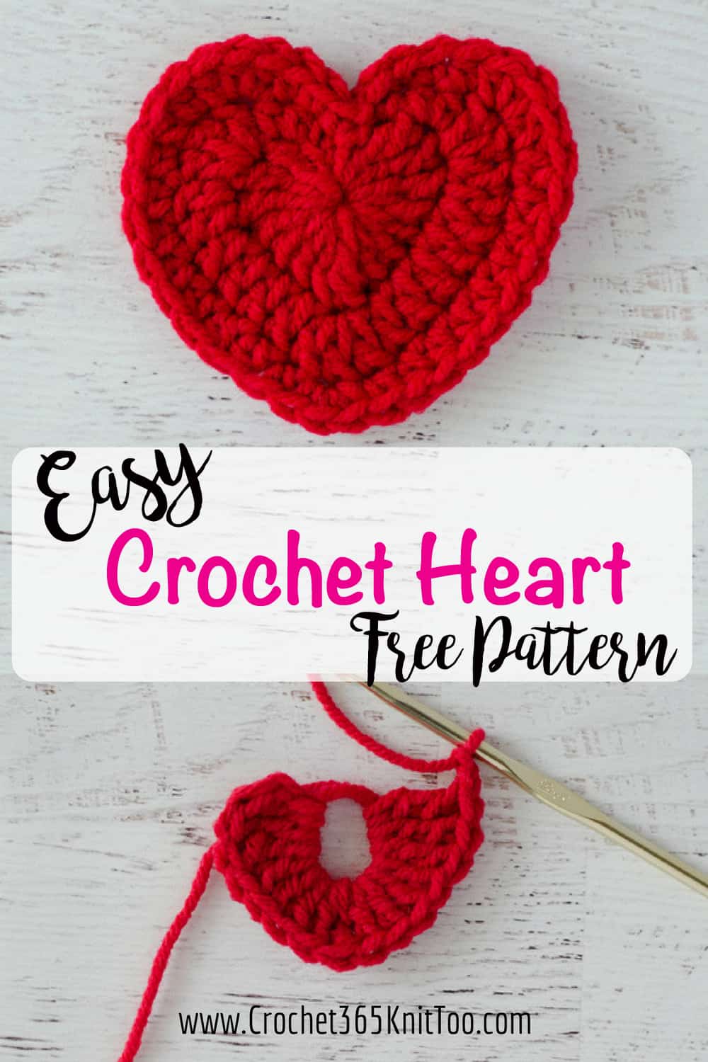 Crochet Heart Pattern Crochet 365 Knit Too