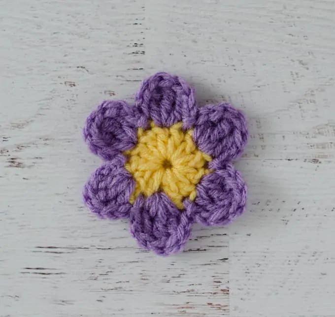 Purple Crochet Flower Fun Pattern