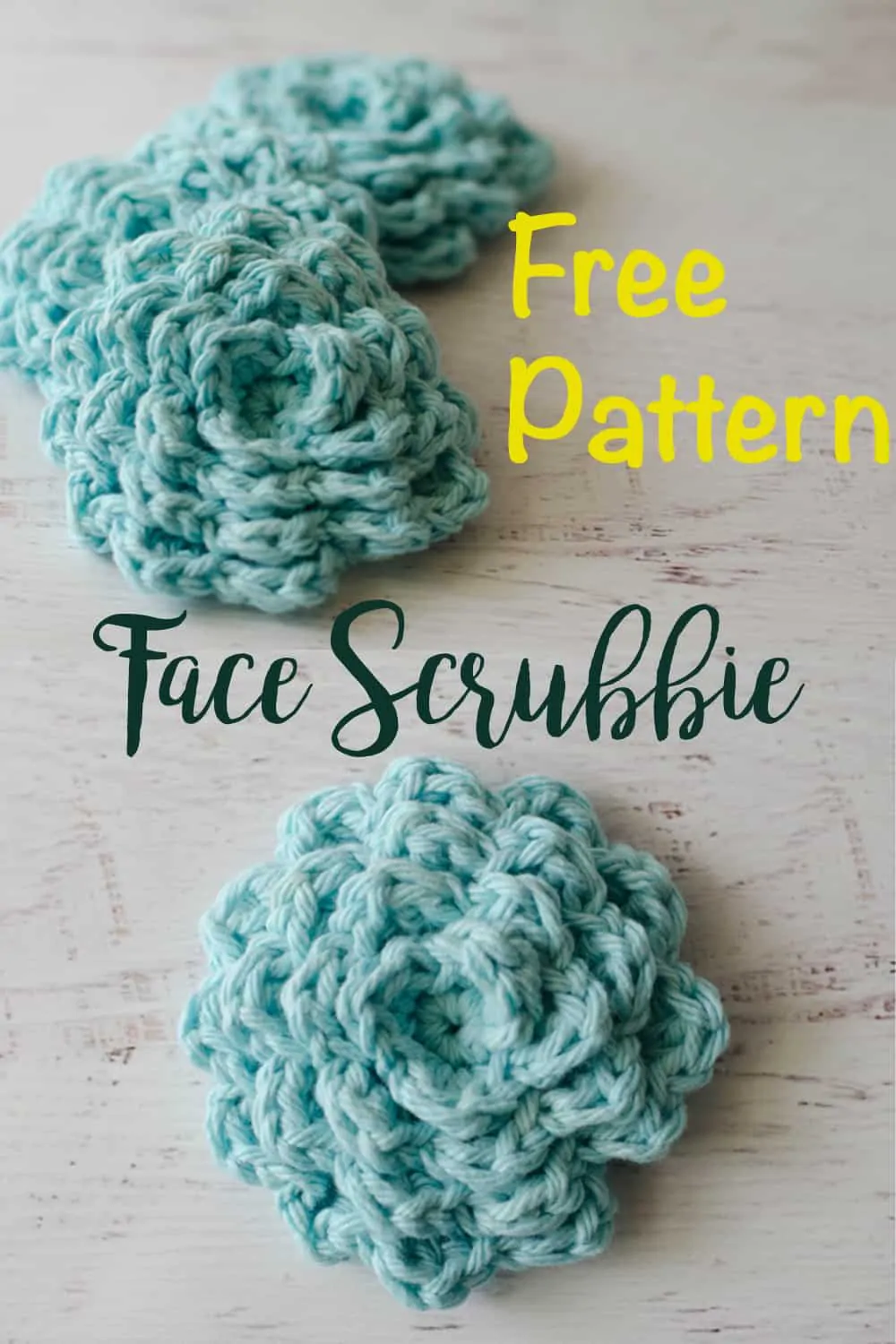 Free pattern for crochet face scrubbies
