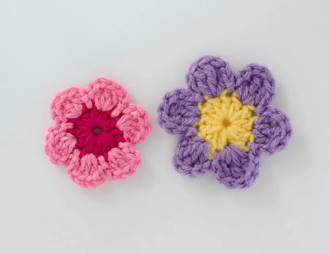 crochet flower pattern diagram