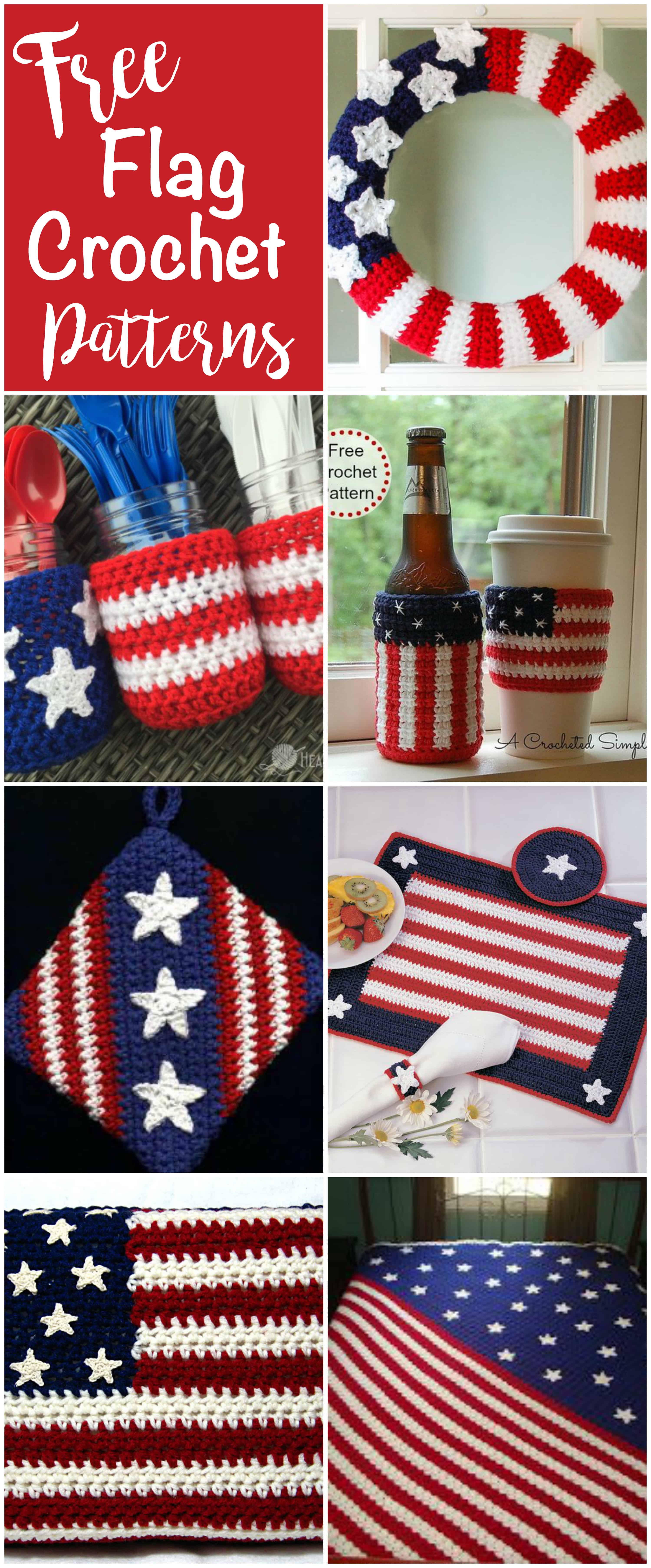Free Flag Crochet Patterns - Crochet 365 Knit Too