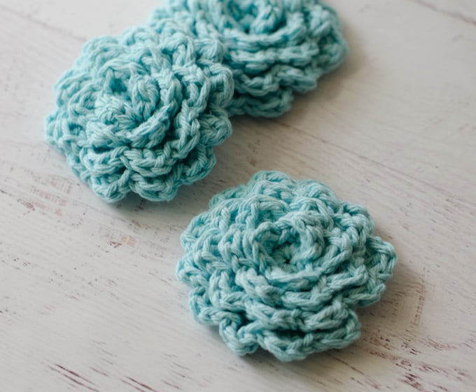 Beautiful crochet face scrubbies pattern