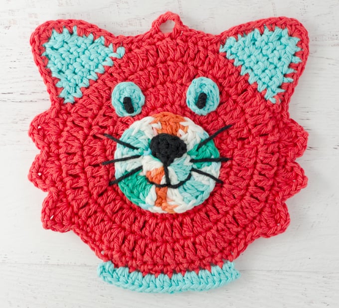 Crochet Cat Potholder Pattern