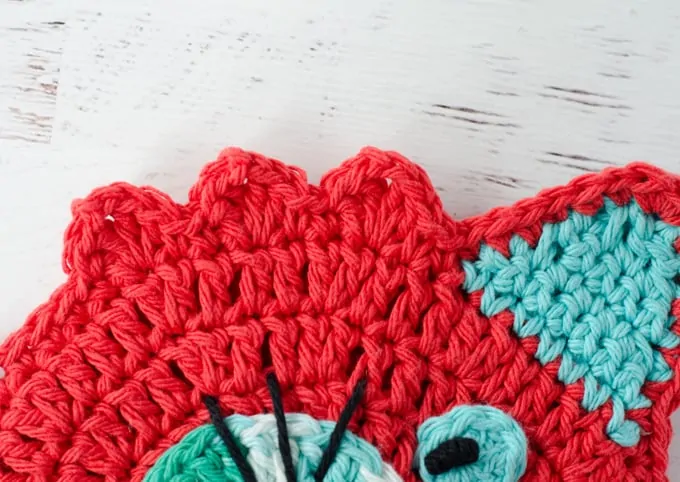 crochet cat potholder pattern