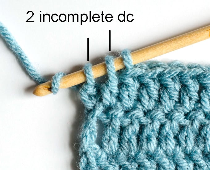 Double crochet decrease