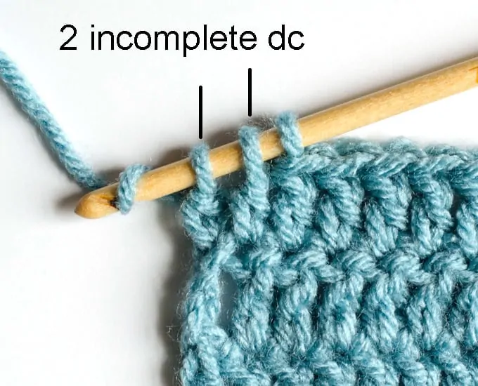 Double crochet decrease