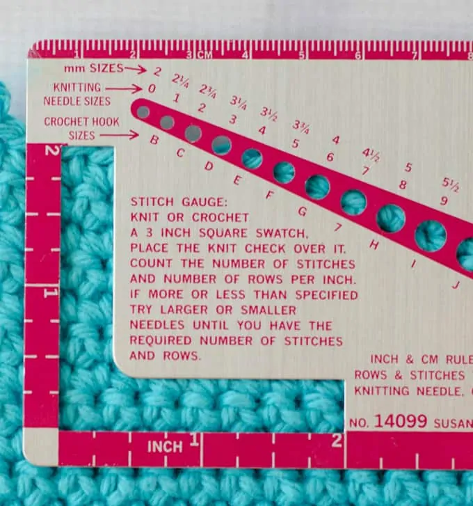 how to check gauge in crochet