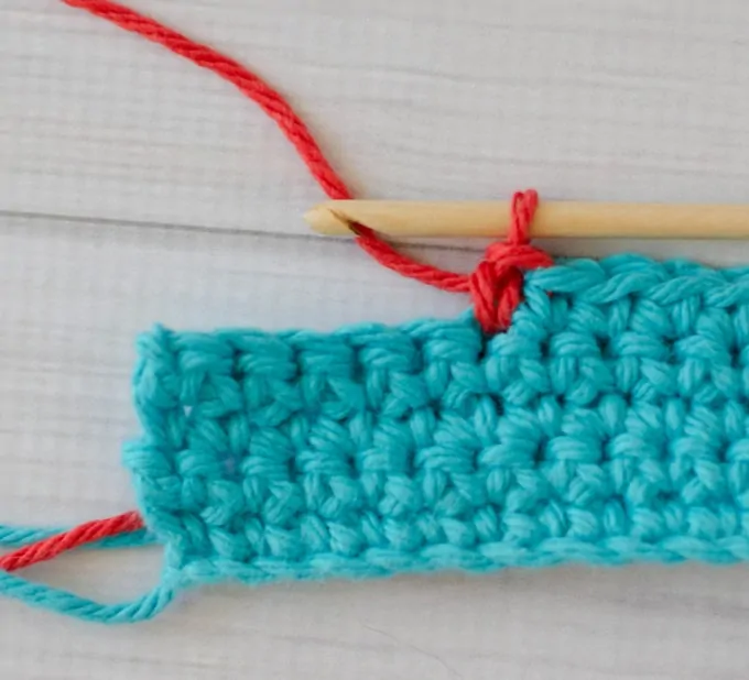 How to change color in crochet