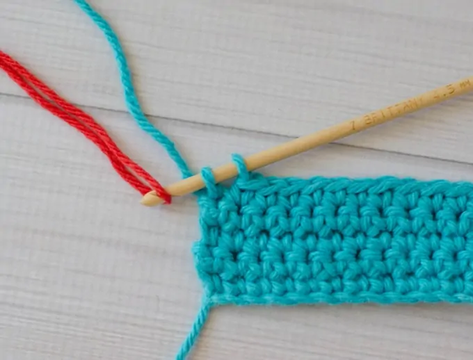 How to change color in crochet