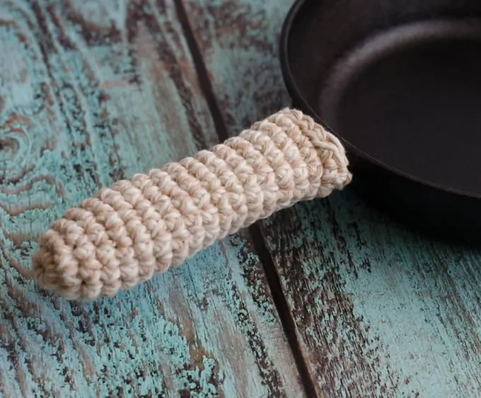 Crochet Cast Iron Handle Cover and Potholder • Maria Louise Design