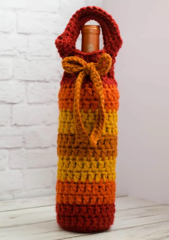 crochet wine cozy