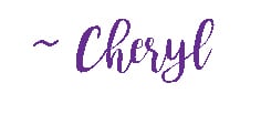 Graphic of 'Cheryl' Signature