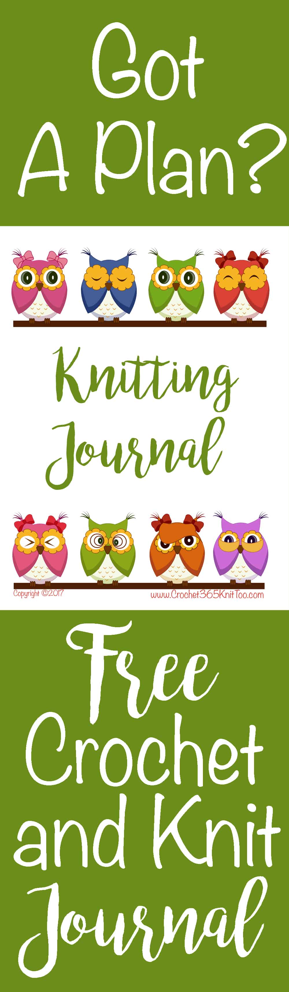 Free Crochet and Knit Journal - Crochet 365 Knit Too
