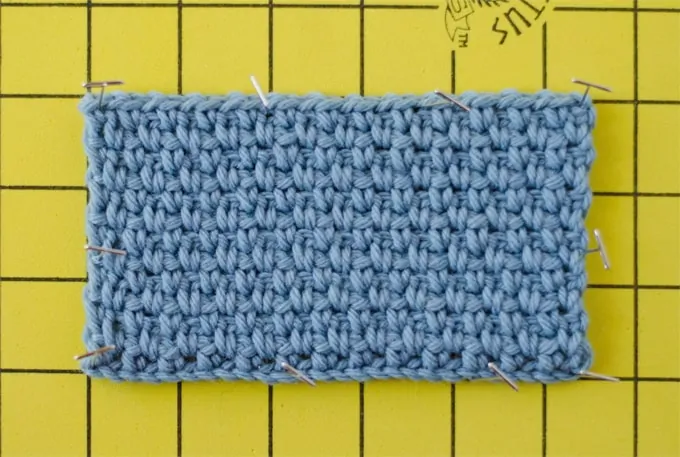 how to block crochet work
