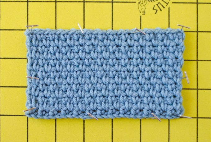 How to Block Crochet Work