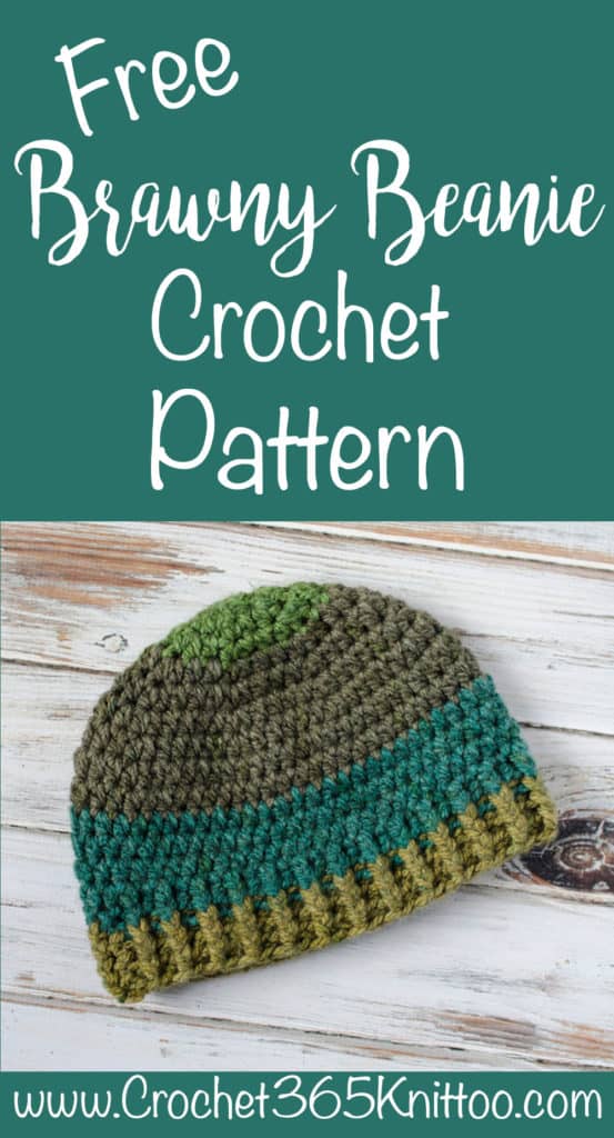 Brawny Beanie Men's Crochet Hat 