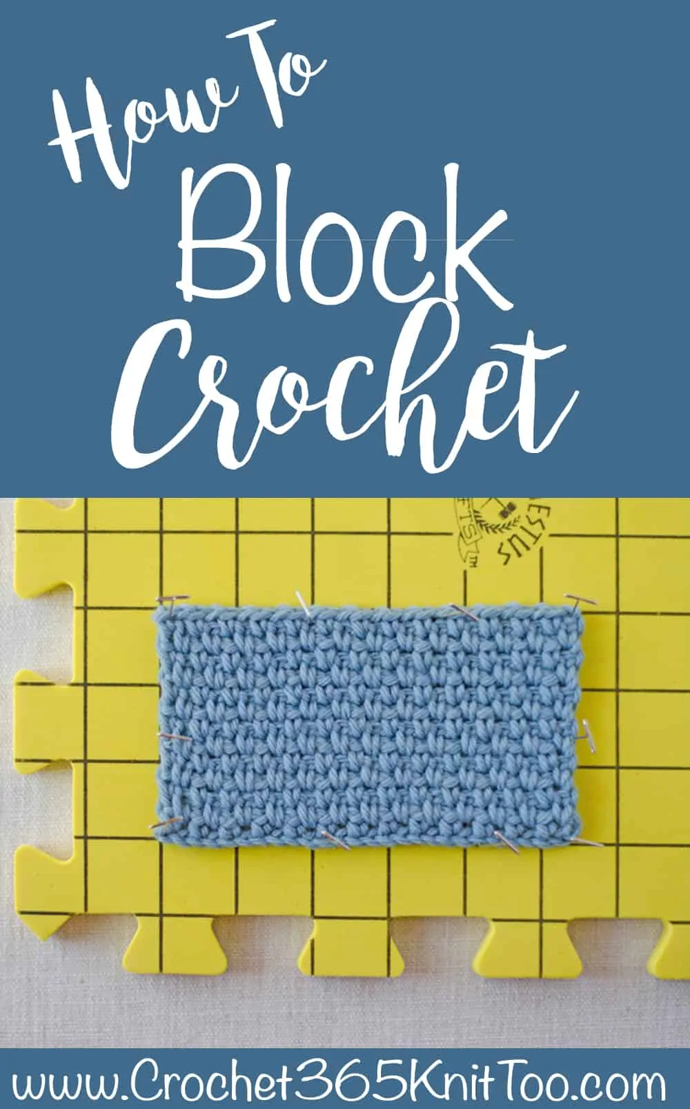 How to block crochet work