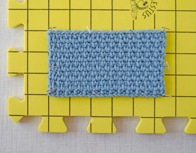 How to Block Crochet Work