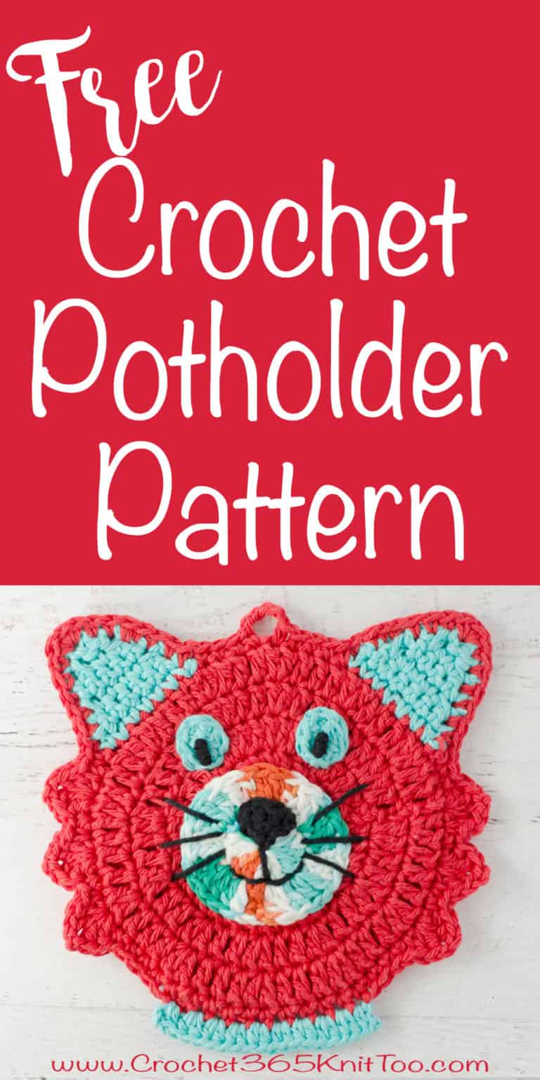 Crochet Cat Potholder Pattern Crochet 365 Knit Too