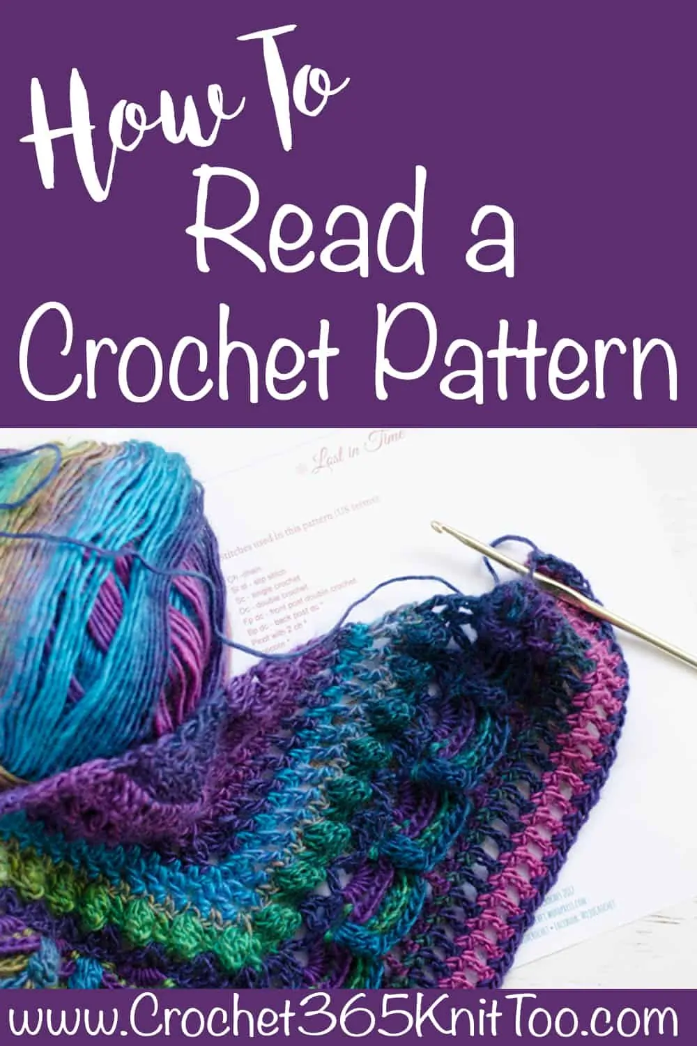 How to read a crochet pattern.