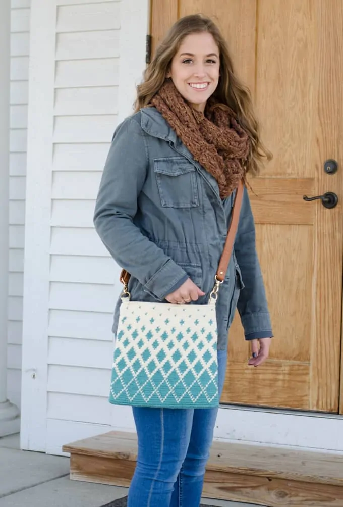 How to make a tapestry crochet bag.