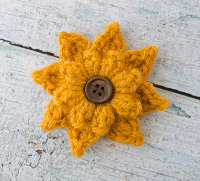 crochet black eyed susan How to crochet black eyed susan flower