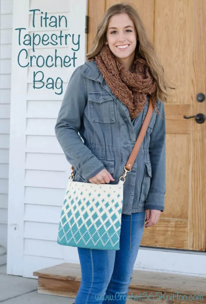 How to make a tapestry crochet bag.