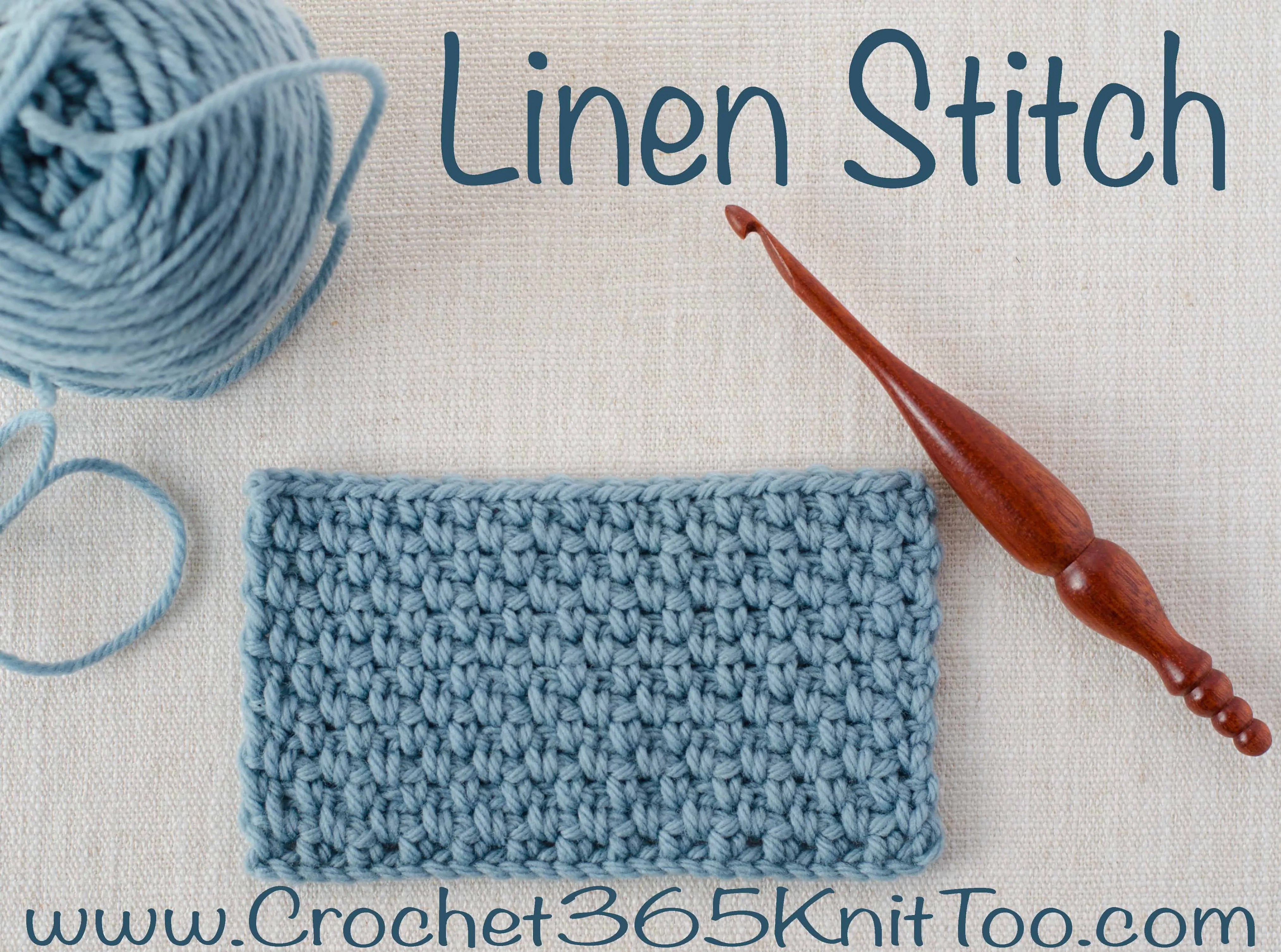 How to Crochet the Linen Stitch