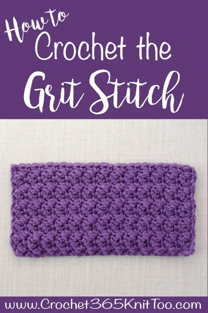 How to crochet the grit stitch