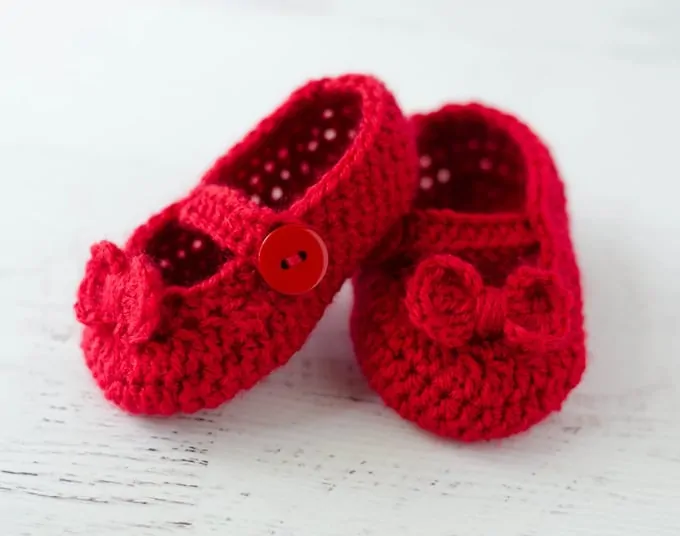Crochet Mary Jane Booties