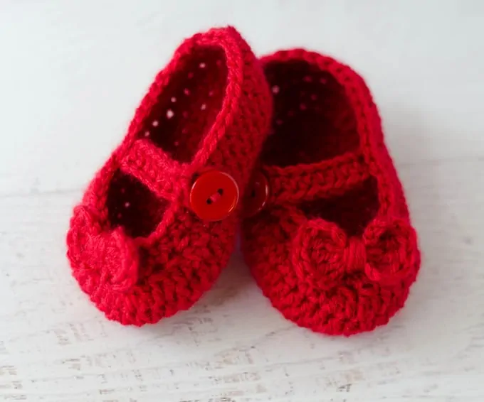 Crochet Mary Jane Booties