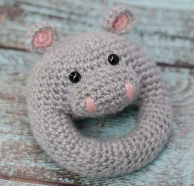 Crochet Hippo Rattle Pattern
