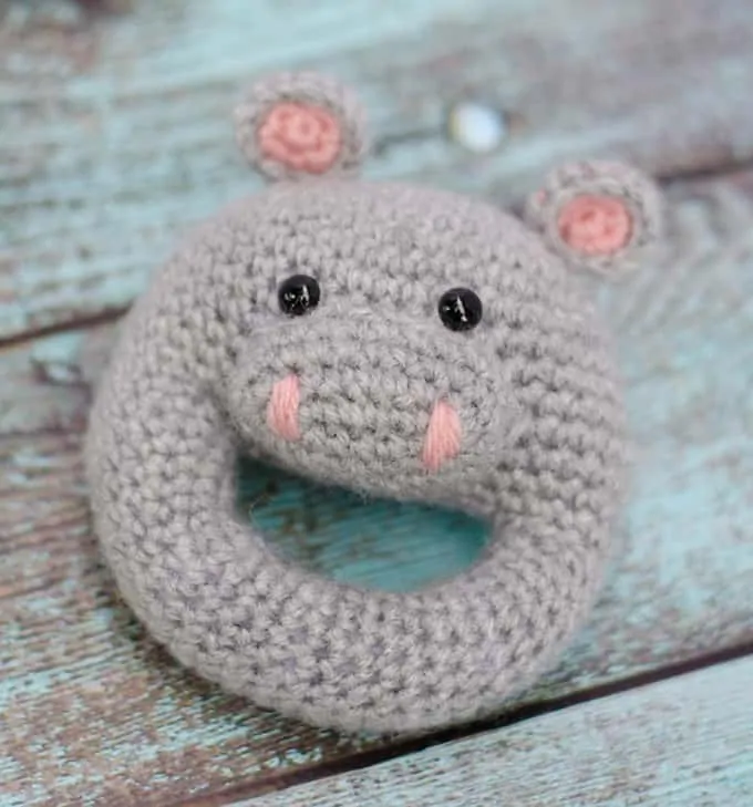 Crochet Hippo Rattle Pattern