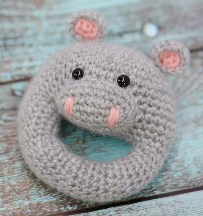 Crochet Hippo Rattle Pattern