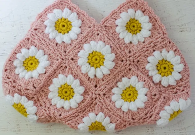 Crochet Faux Braid Join on Daisy Mae Bag