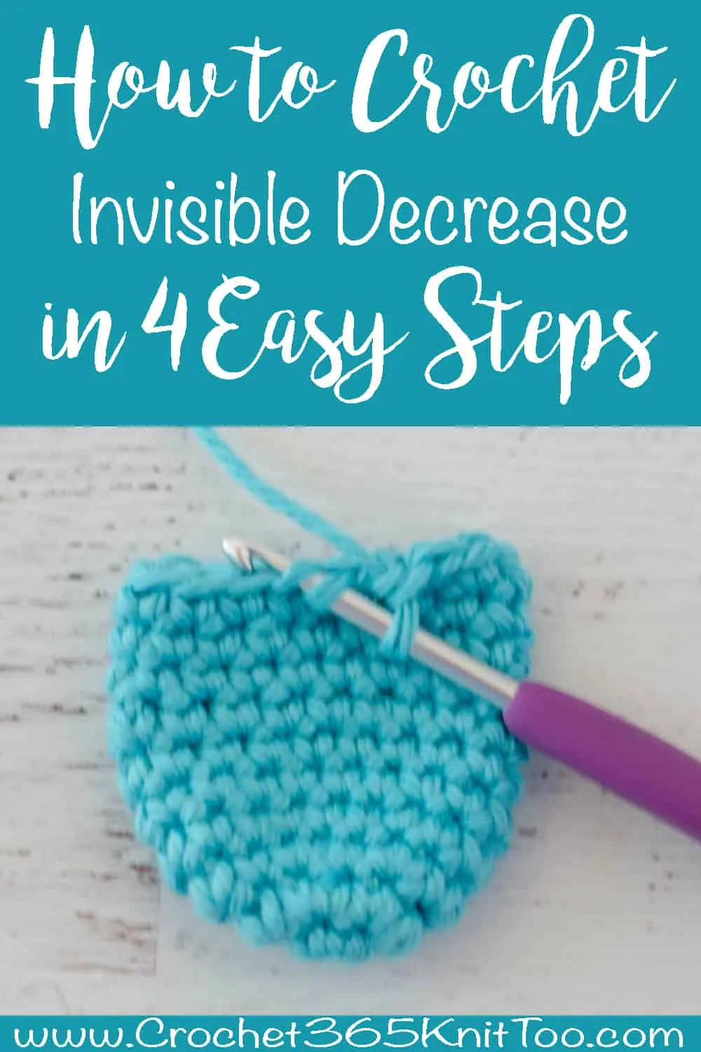 How to Crochet Invisible Decrease