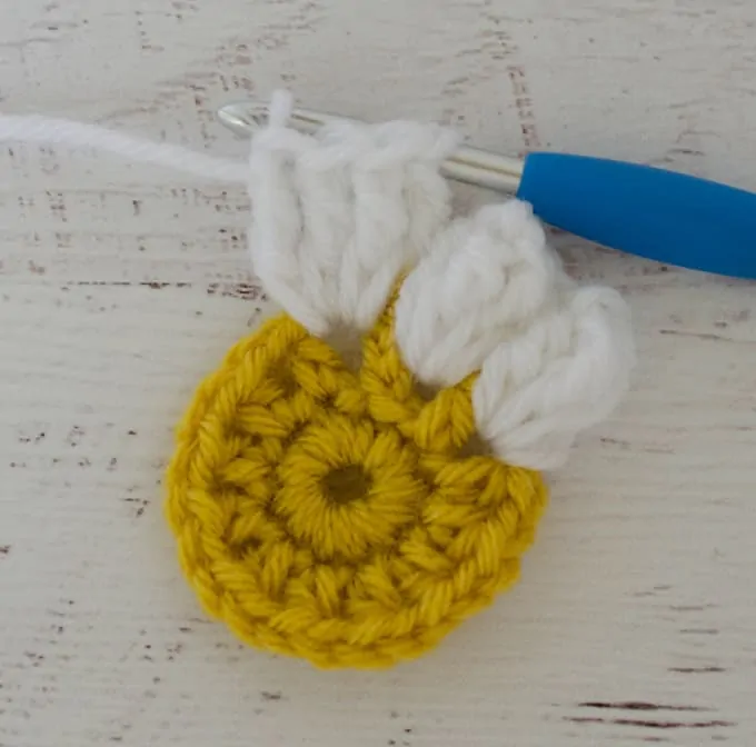 Crochet Puff Daisy Square