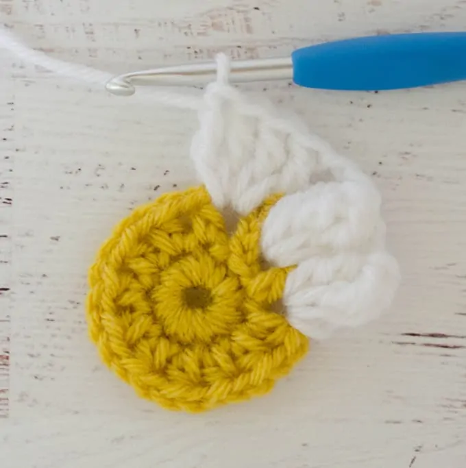 Crochet Puff Daisy Square