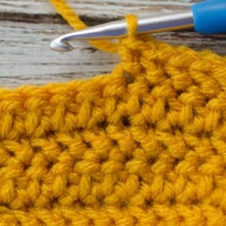 herringbone half double crochet, herringbone hdc