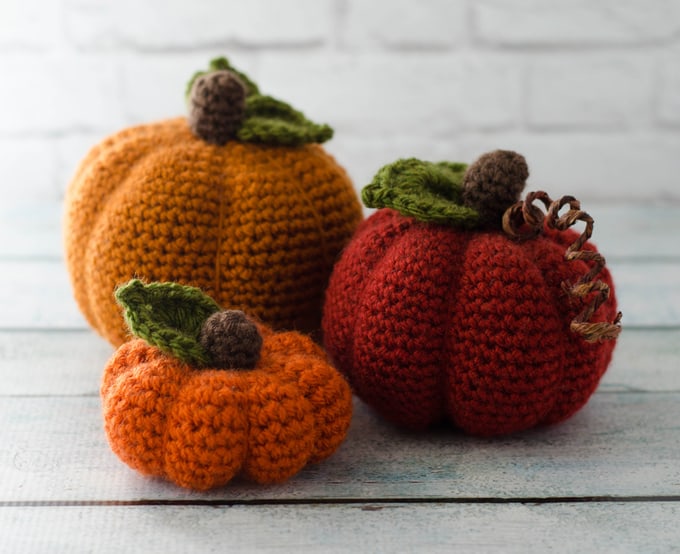 Large Crochet Pumpkin Crochet 365 Knit Too