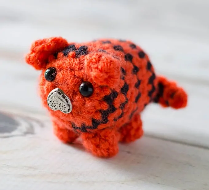 Crochet Tiger Bitty Bumble