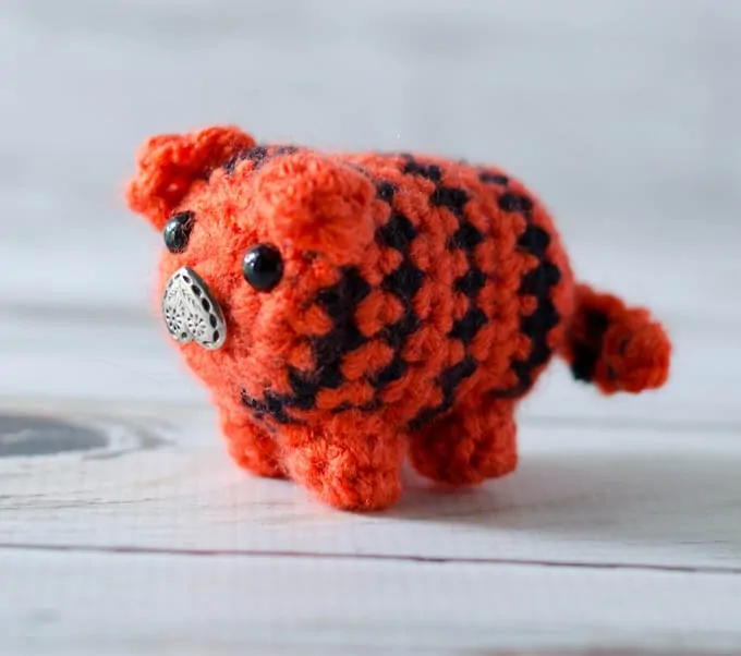 Crochet Tiger Bitty Bumble