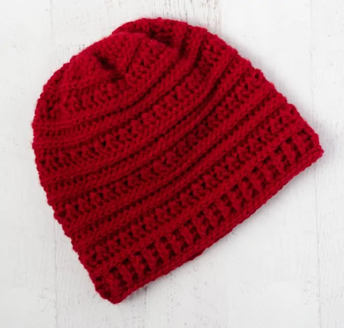 Red Buckeye Beanie Crochet Hat