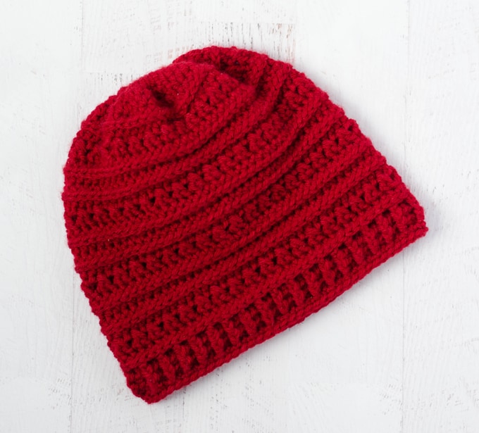 Red Buckeye Beanie Crochet Hat