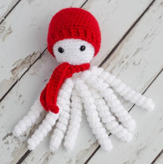 Crochet Snowman Octopus