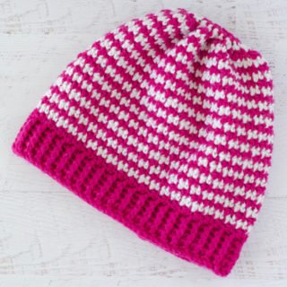 Crochet Houndstooth Hat